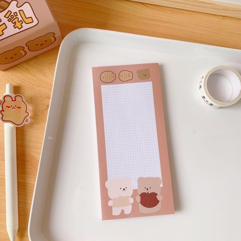 Giấy note gấu nâu tệp 50 tờ