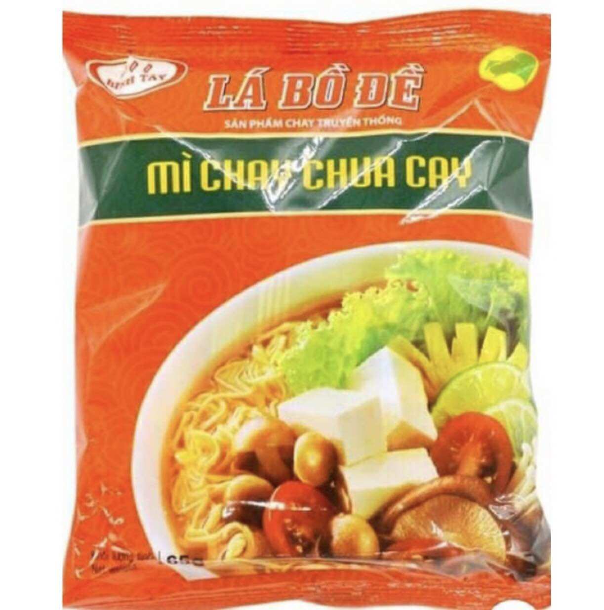 Mì Chay Lá Bồ Đề Chua Cay Túi 65g