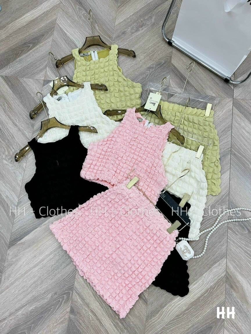(Hcm)sét váy áo xốp  quảng châu mẫu đẹp