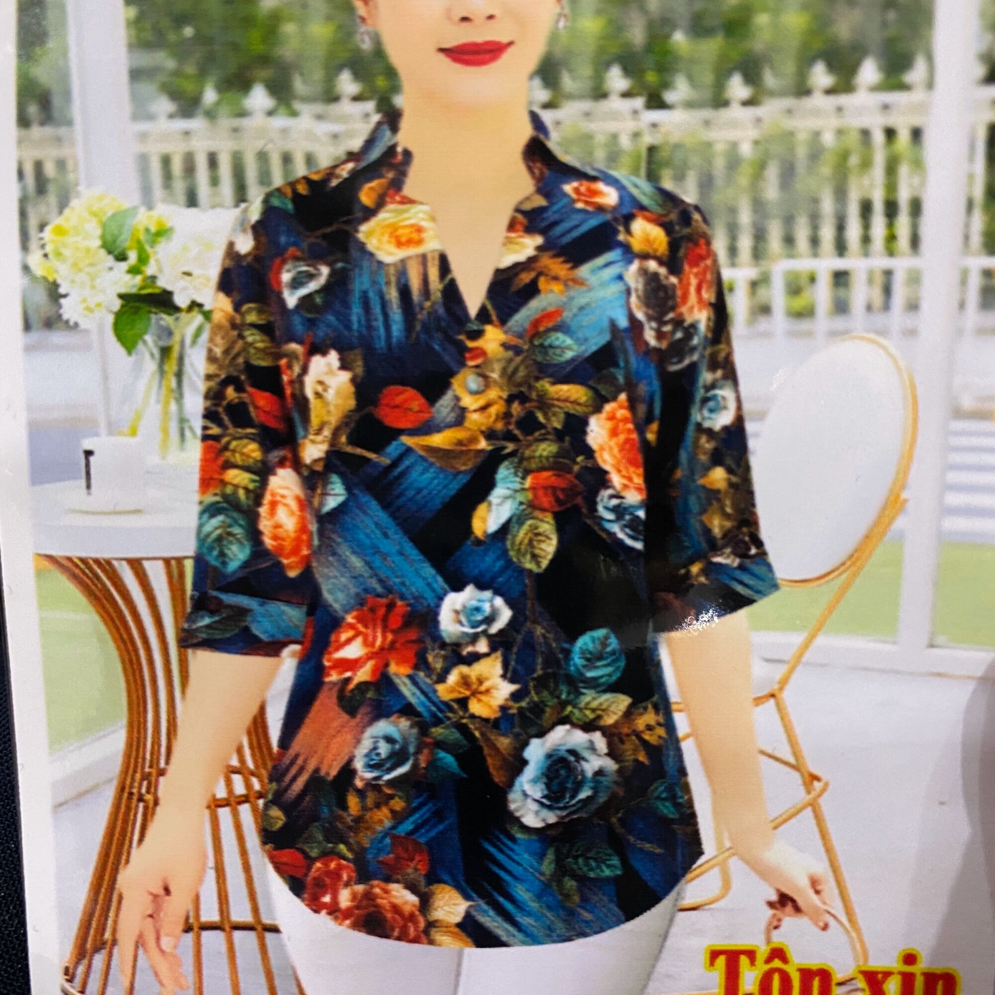 [HCM]Áo cổ trụ vải tonl trung niên