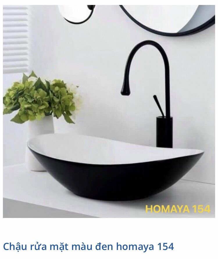 Chậu rửa mặt đặt bàn đá màu đen hình thuyền, chậu lavabo màu đen hình thuyền đặt bàn đá cao cấp