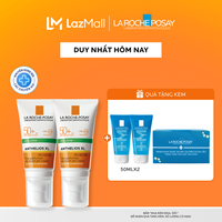 Bộ đôi kem chống nắng nâng tone cho da dầu La Roche-Posay Anthelios XL SPF50+ PA++++ 50ml