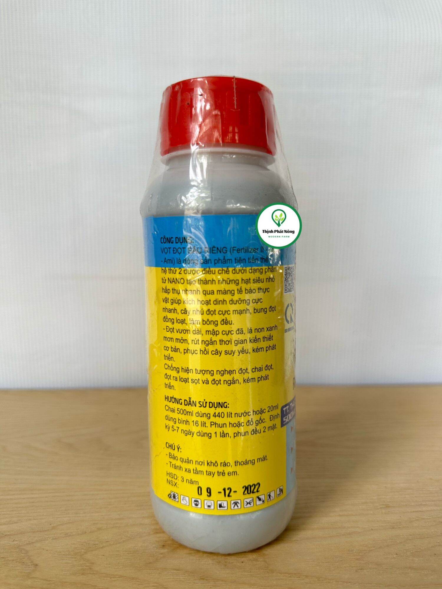 vọt đọt sầu riêng chai 500ml thương hiệu quả cầu lửa