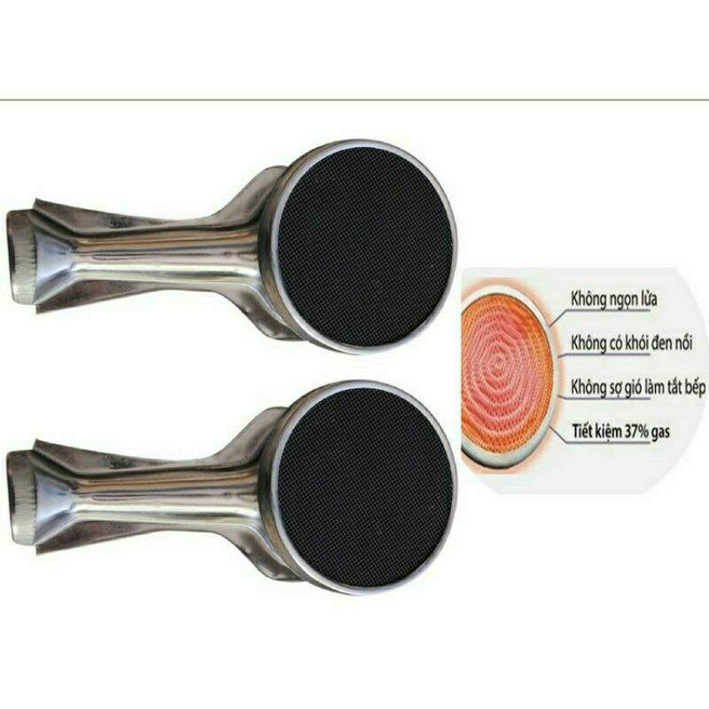 Bộ 2 Ống điếu bếp ga hồng ngoại đường kính 9,0cm