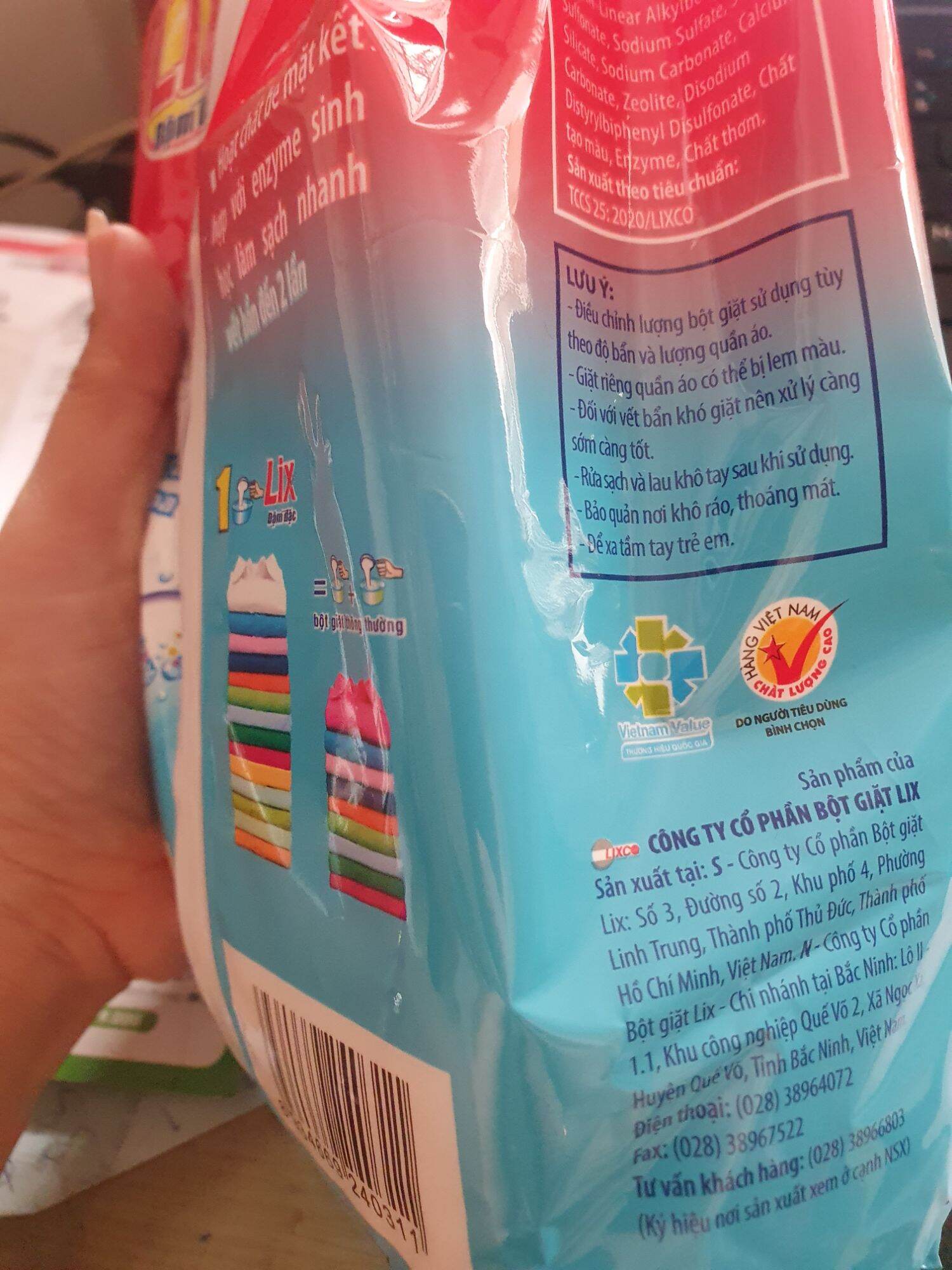 bột giặt lix Hương nước hoa  800g