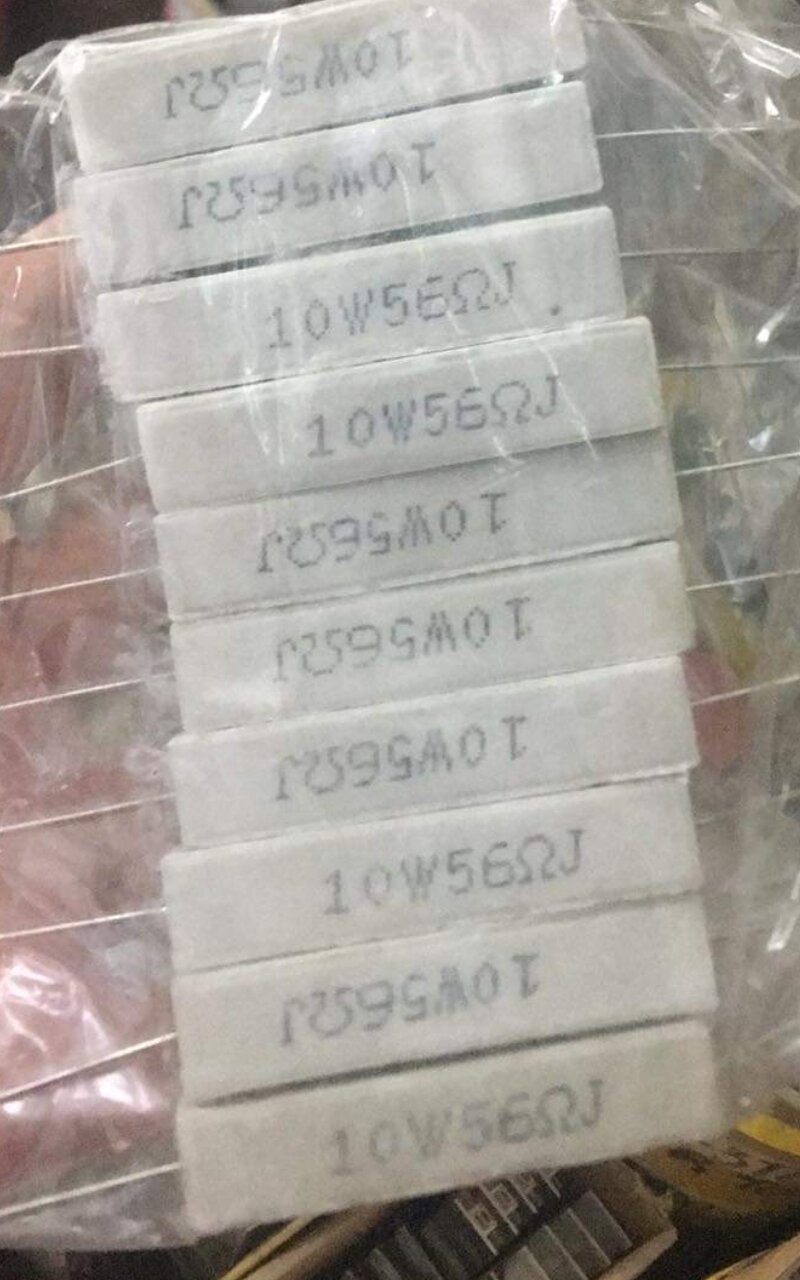 1 CHIẾC  ĐIỆN TRỞ SỨ 10W-56 ÔM