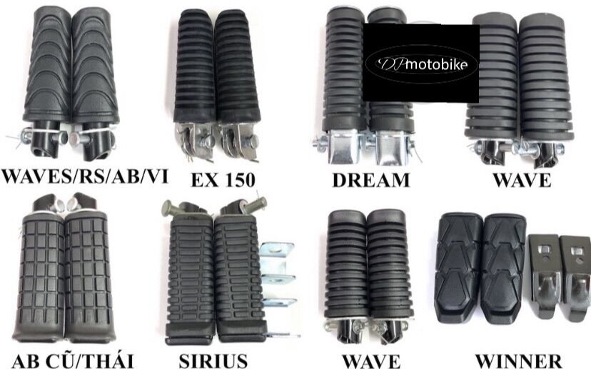Gác chân sau wave 110 100 nhỏ 50cc dài 2004,gac chân để chân xe máy wave