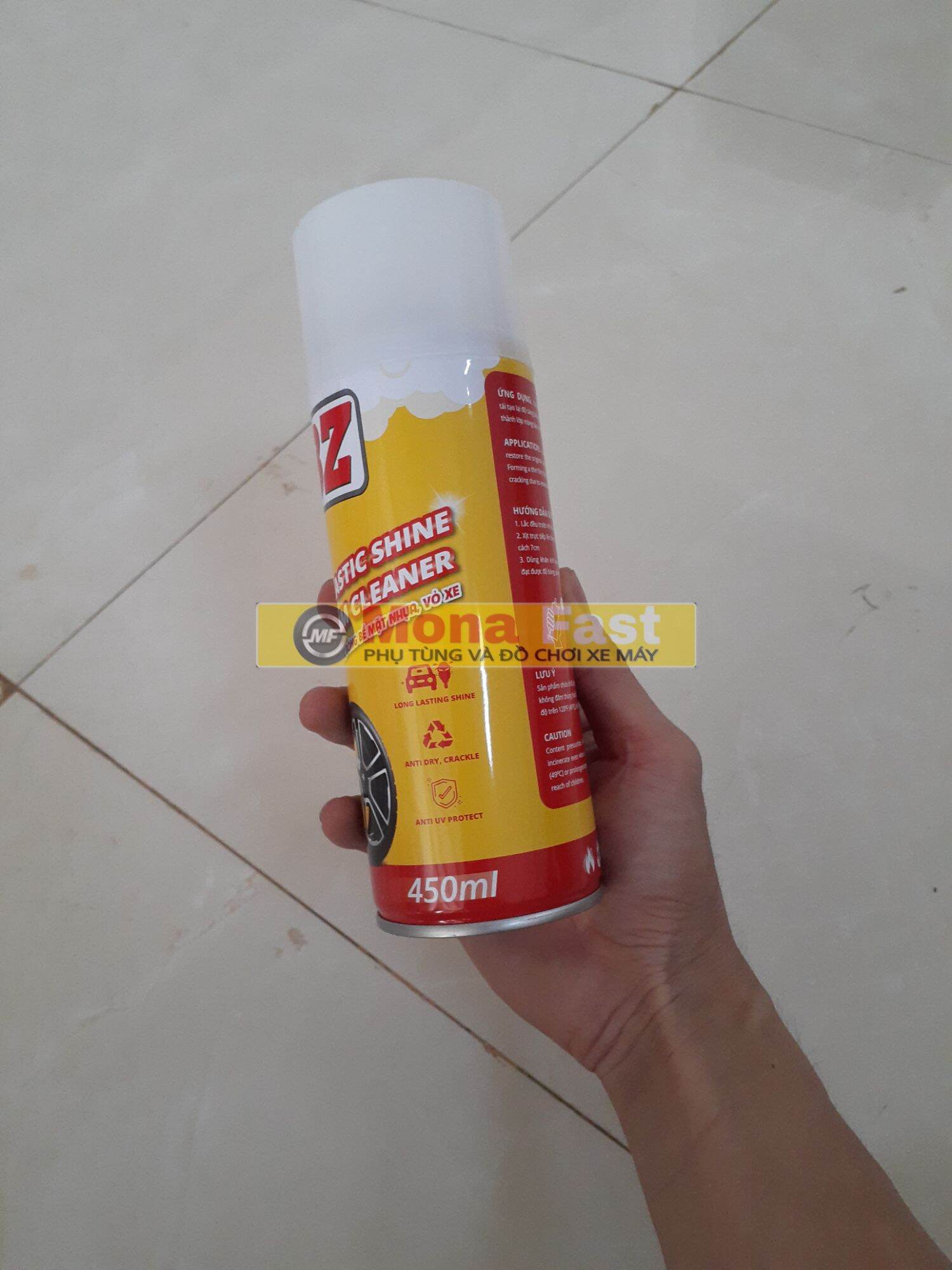 Chai xịt làm bóng vỏ xe BZ