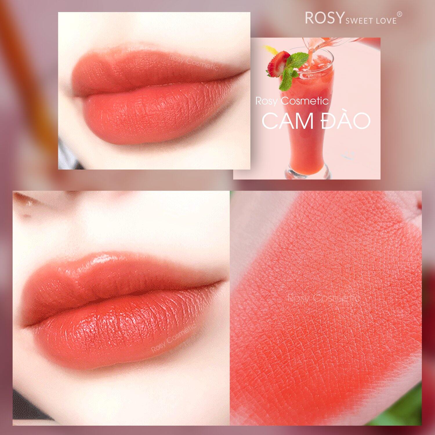 son lì Rosy cam đào chính hãng