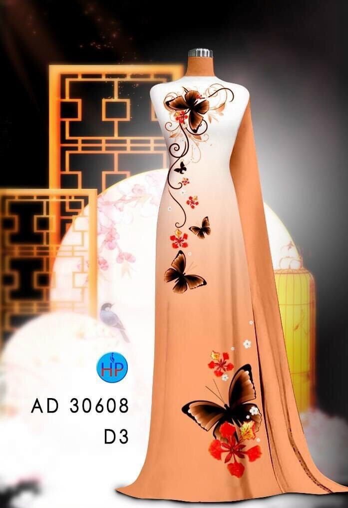 Vải áo dài hoa Phượng