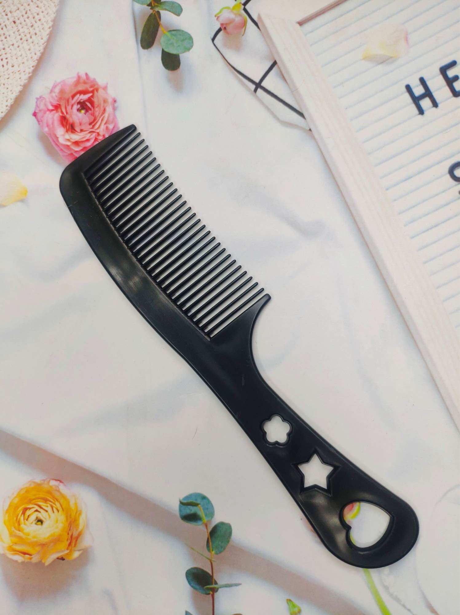 Lược chải tóc mini bỏ túi lược hình tim