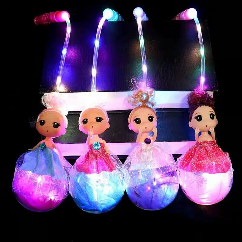 đèn lồng búp bê chibi,(đã sẵn pin)đồ chơi buổi tối,trung thu,lễ hội,rước đèn thú vị cho bé