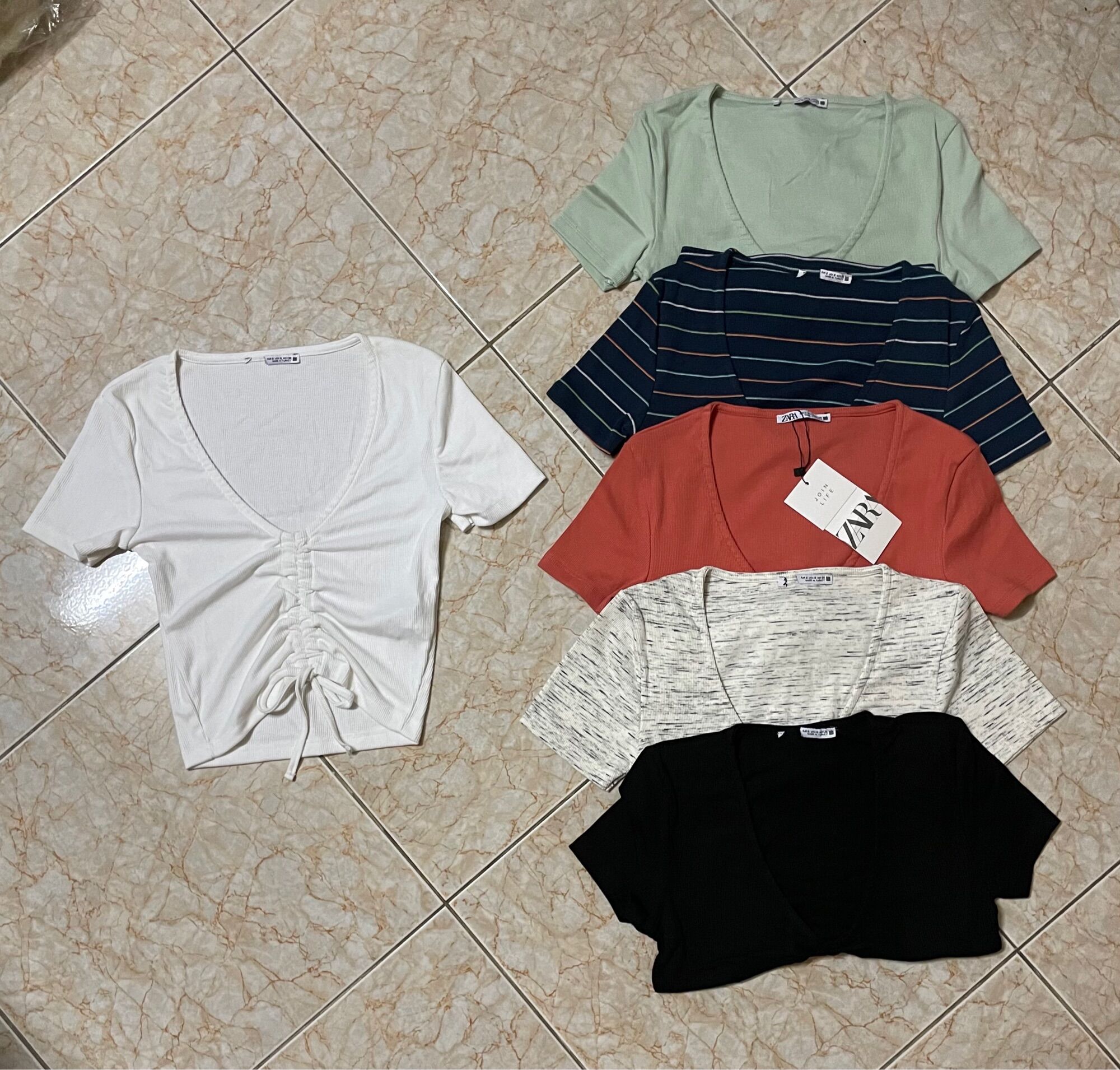 Áo zara xuất xịn dây rút cá tính 5 màu size s l