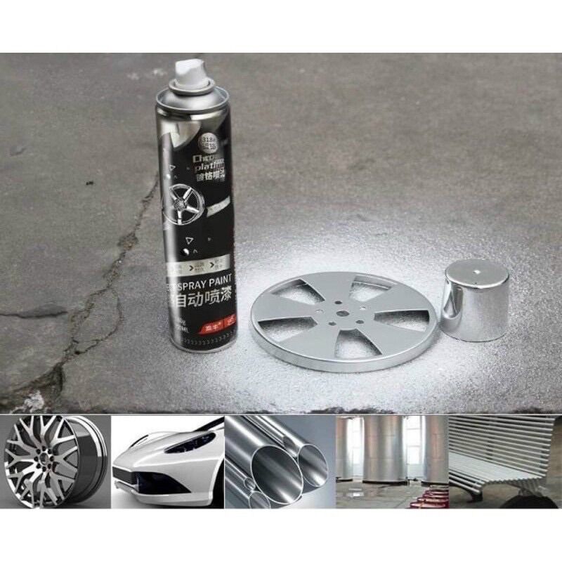 [HÓT] Chai Sơn Mạ Crom Cao Cấp 350ml