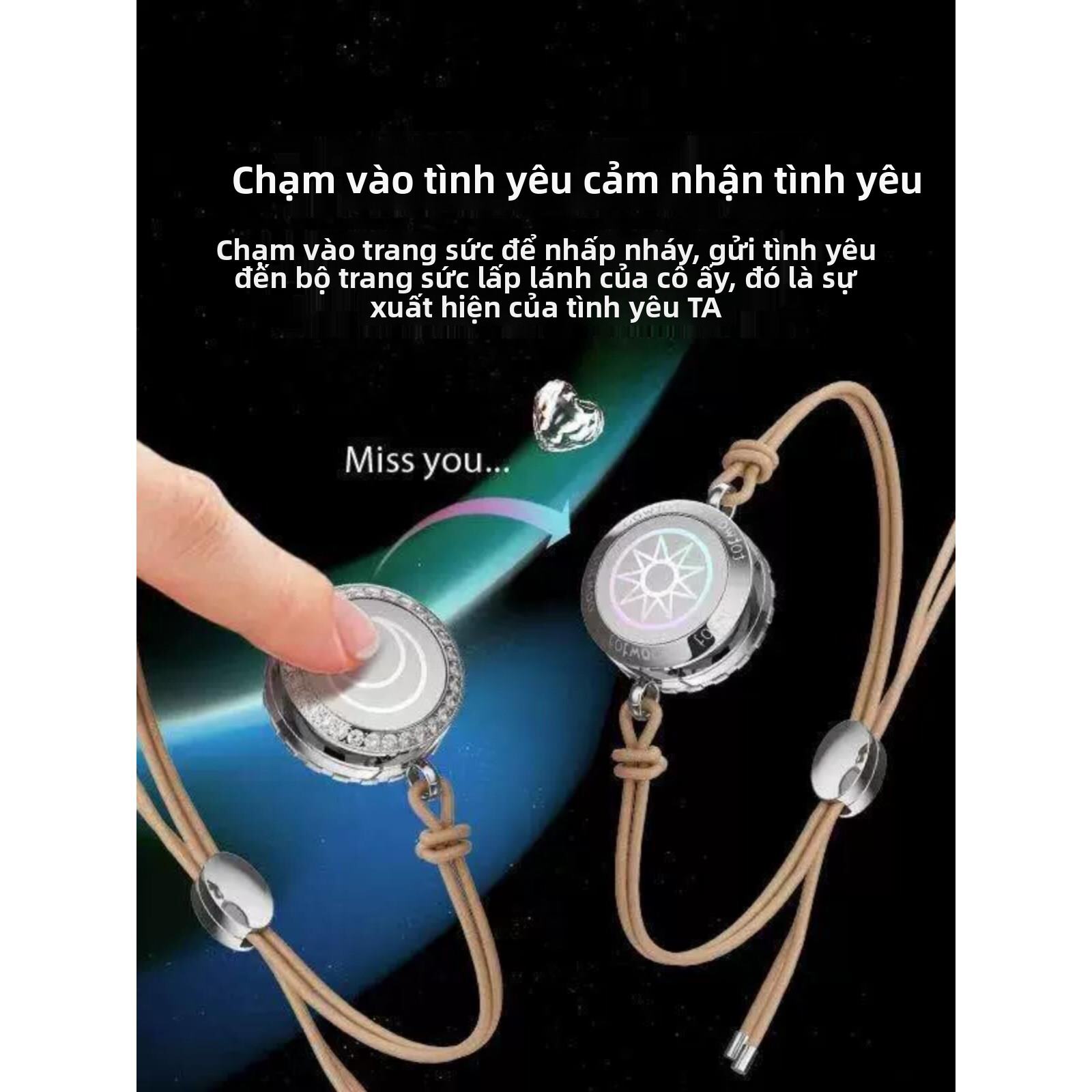 Vòng Tay Cảm Ứng Cho Cặp Đôi Quà Tặng Sáng Tạo Ngày Lễ Quần Áo Và Phụ Kiện Vòng Tay Nhỏ Mới Vật Dụng