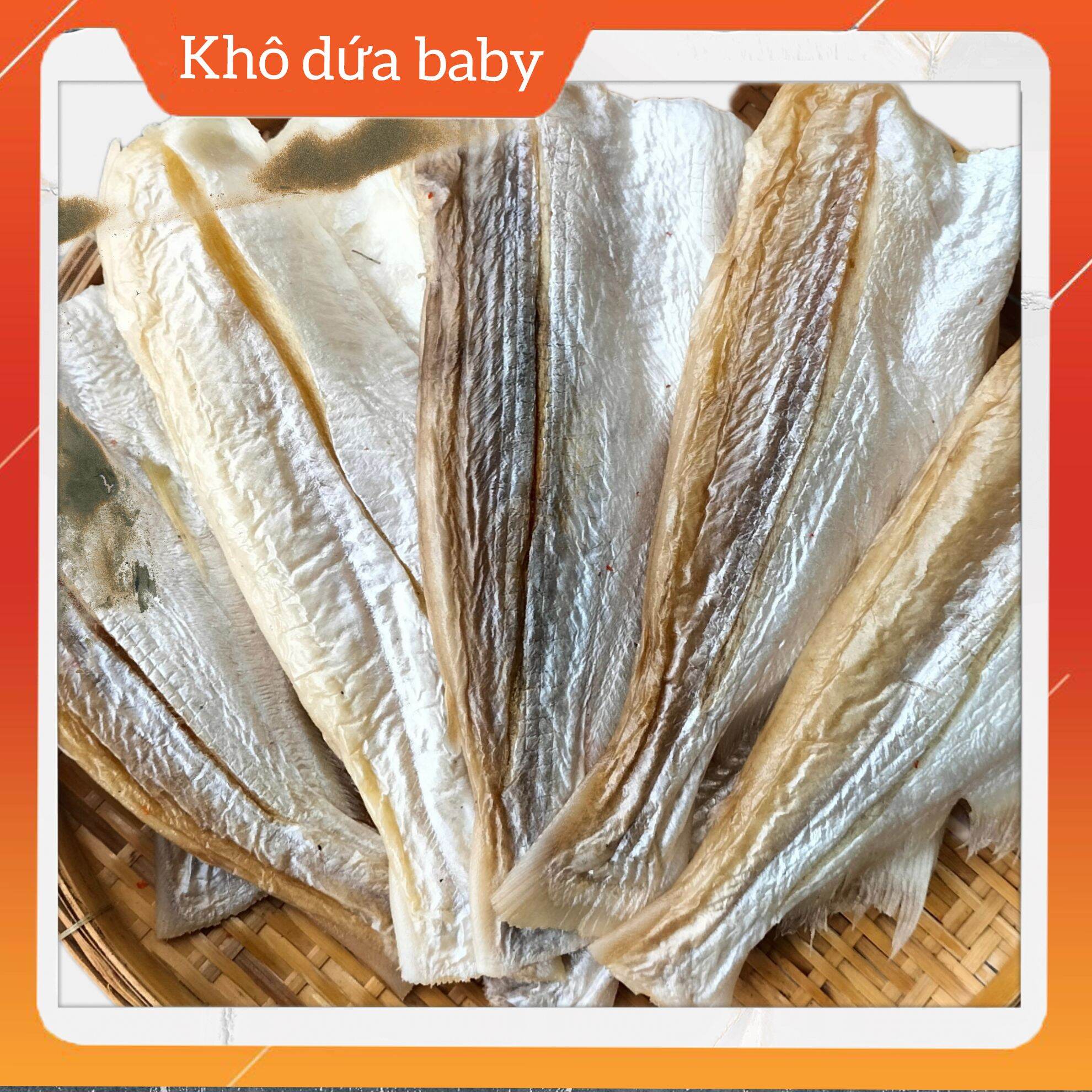 Khô cá dứa baby 3 nắng, vị mặn béo thơm ngon