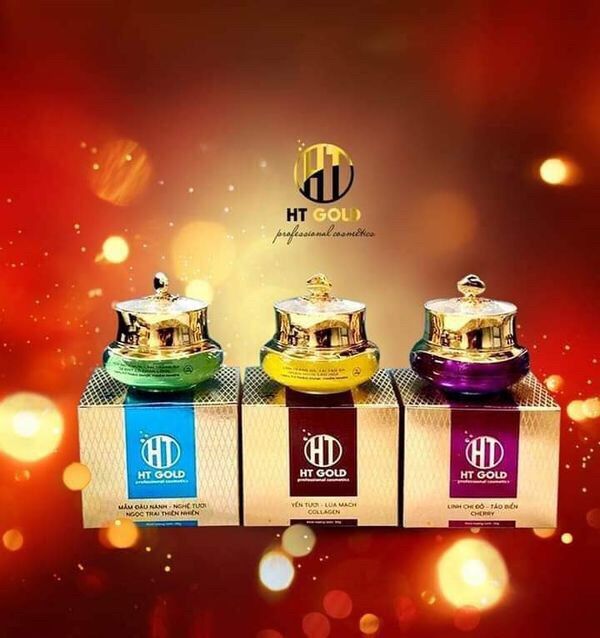 Kem sạch mụn trắng da HT GOLD 30g