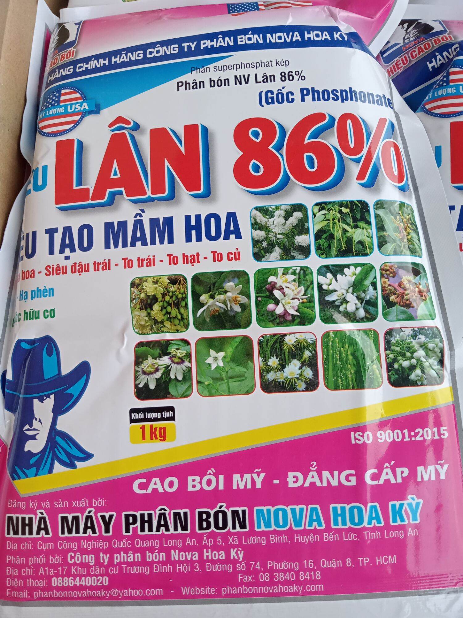 Lân 86% kg , siêu tạo mầm, nova hoa kỳ