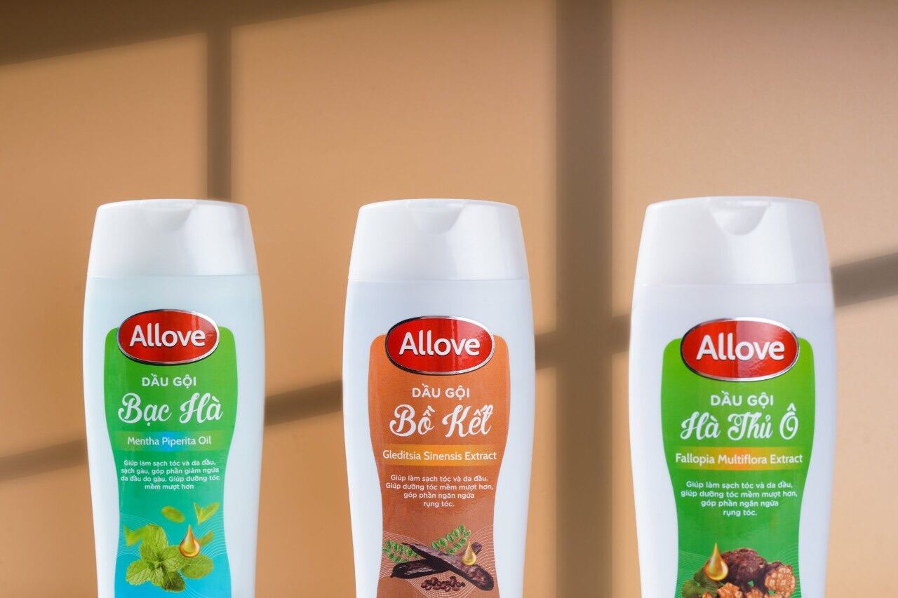 Dầu Gội Thảo Mộc ALLOVE  Gồm 3 Loại  Giúp Bảo Vệ Tóc Và Da Đầu 250ml.