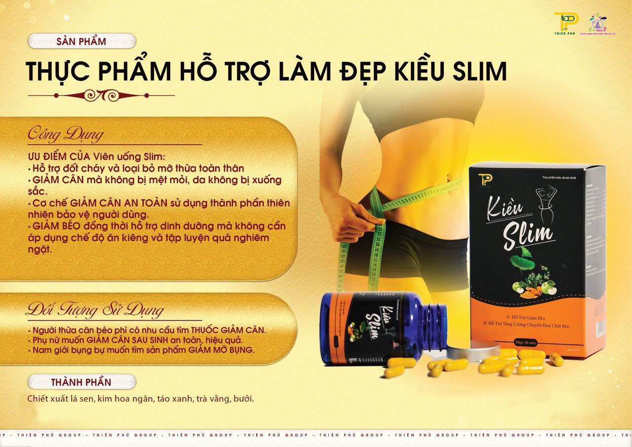 Kiều slim giảm cân giảm mỡ thừa không cần ăn kiêng an toàn khi sử dụng khi mua 1hộp sẽ được tặng 1go