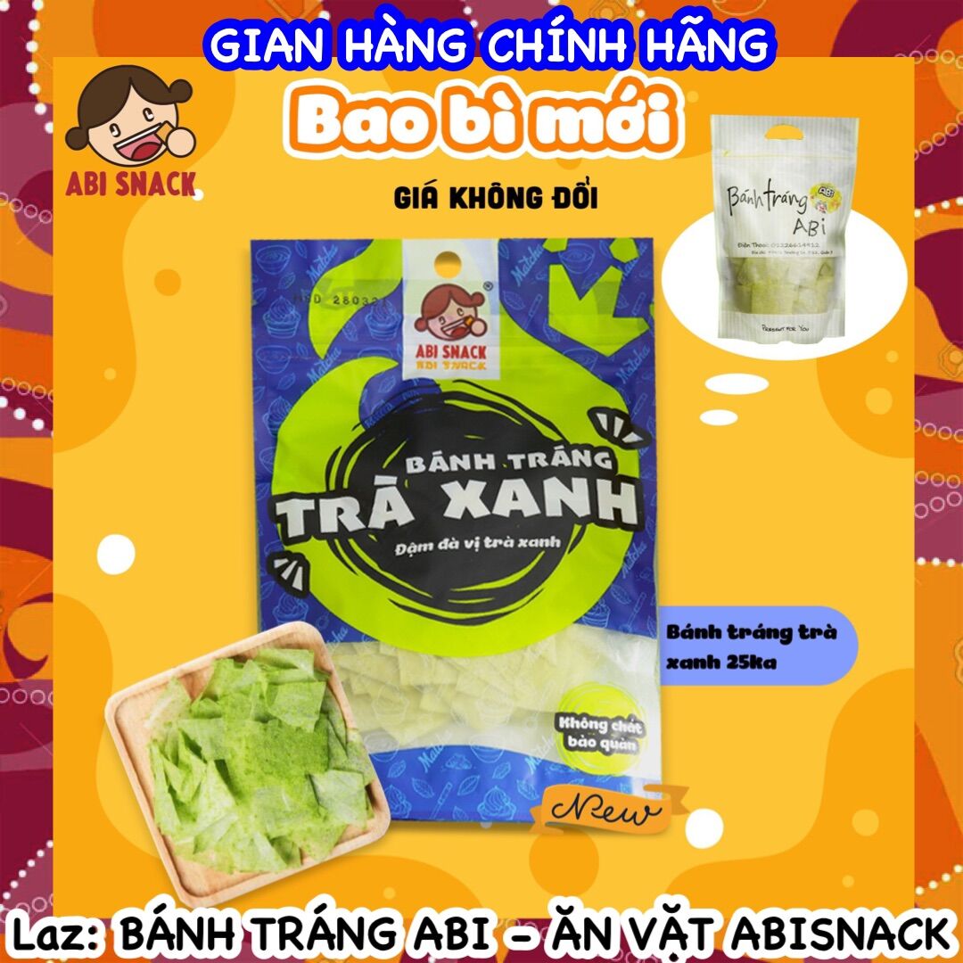 Bánh tráng trà xanh matcha Abi