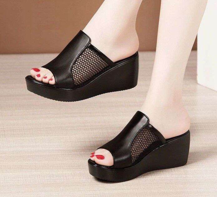 Dép đế xuồng phối lưới kiểu mới GPSHOP