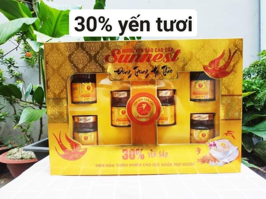 Hộp 6 hủ yến Sunnest đông trùng 30 yến