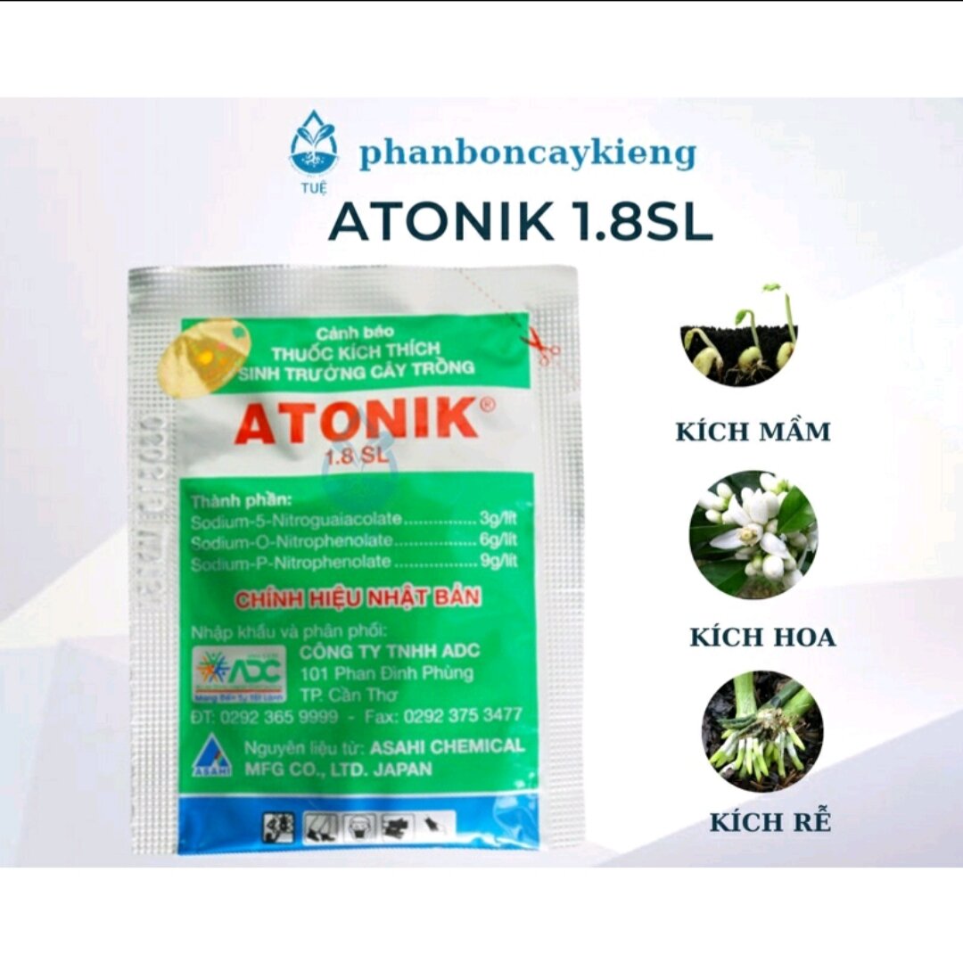 Kích thích sinh trưởng cây trồng Antonic 1.8SL,kích rễ, kích mầm gói 10ml