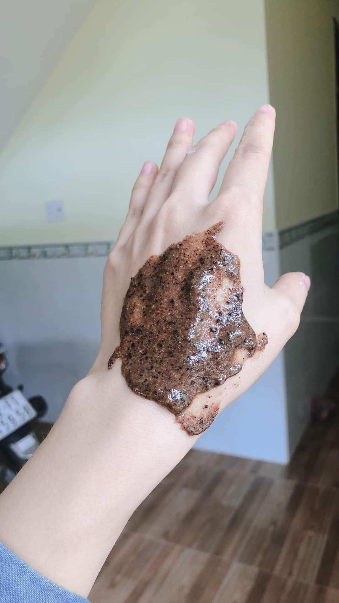 100g bột cám gạo cafe tẩy da chết body cực mịn da