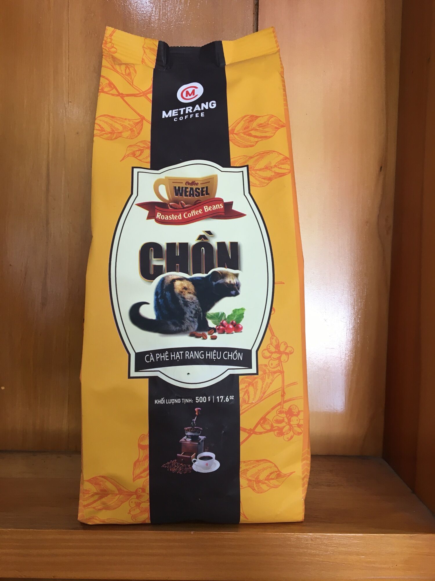 Cà phê chồn hạt Mê Trang 500g.