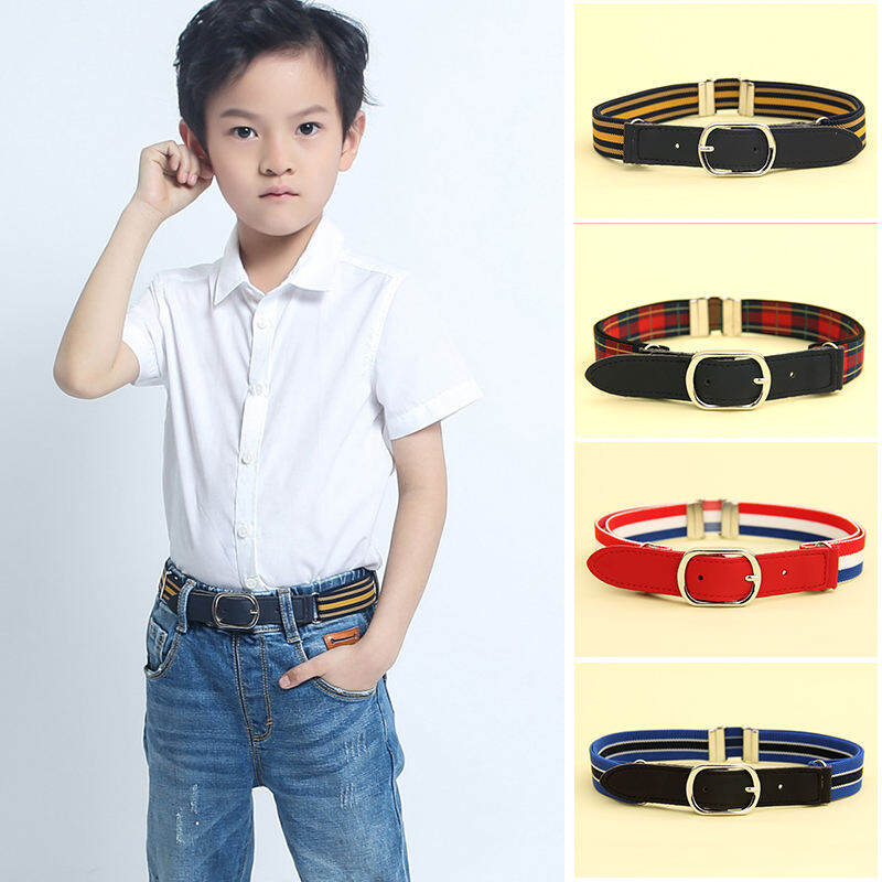 Thắt Lưng Trẻ Em Dây Thun Dễ Phối, Thắt Lưng Bé Gái, Khóa Kim Co Giãn Cho Học Sinh Tiểu Học, Thắt Lưng Cho Bé Trai, Bé Lớn Nhỡ