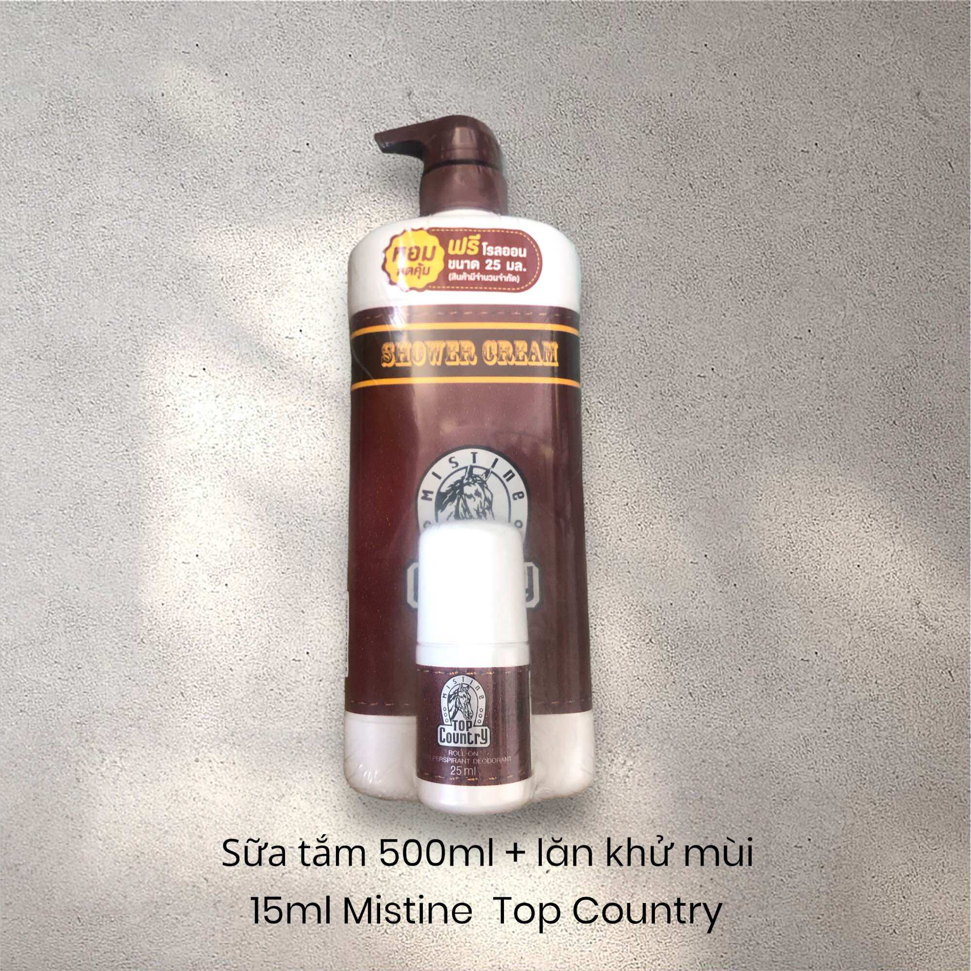 [QUÀ TẶNG LĂN KHỬ MÙI 15ML] Sữa tắm hương nước hoa MISTINE TOP COUNTRY -500ml