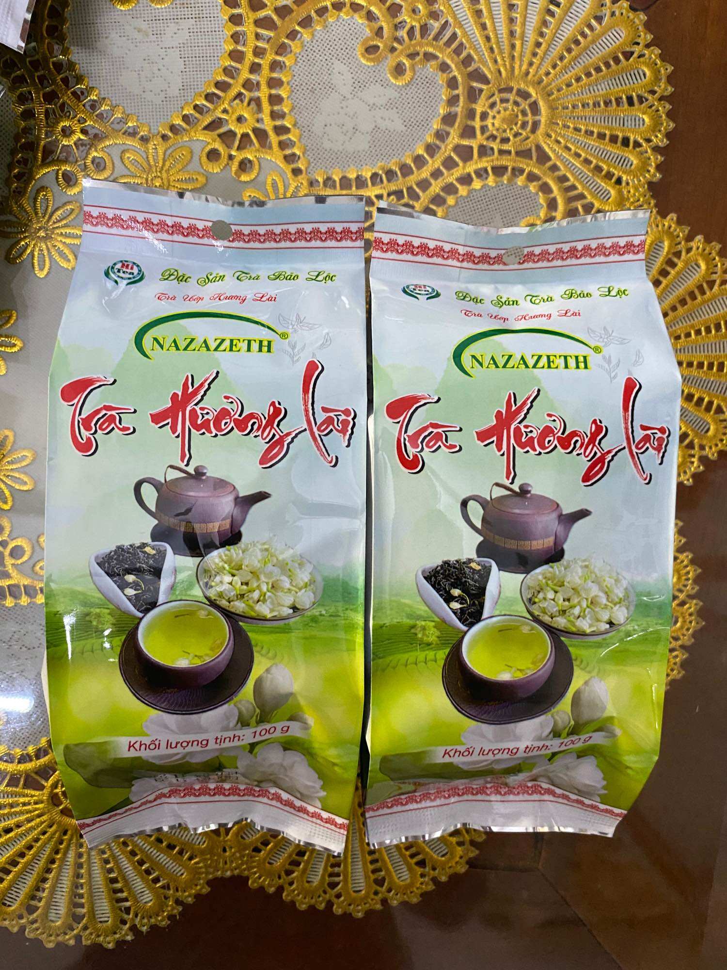 Trà ướp hoa lài Tươi loại cao cấp (gói 100g)