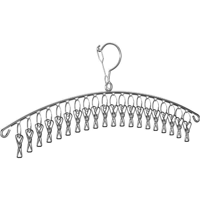 Móc phơi quần áo 20 kẹp inox,móc phơi tất,móc phơi quần áo trẻ em,Kẹp Phơi Quần Áo / Vớ Bằng Thép Không Gỉ