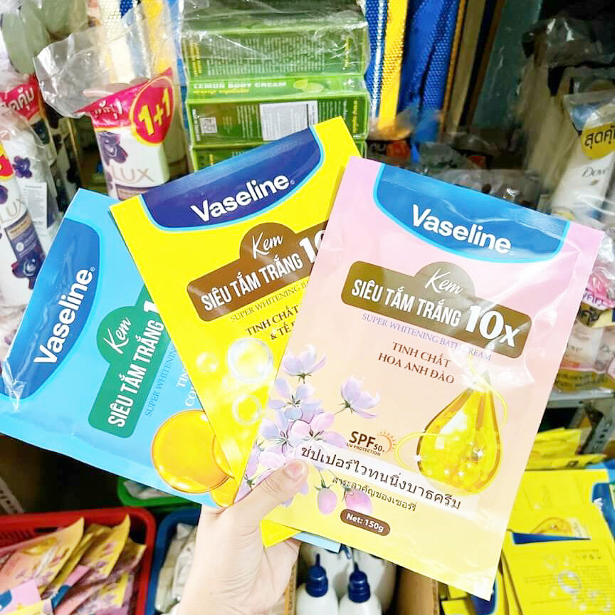 Tắm Trắng Vaseline Thái 10x Bao Trắng