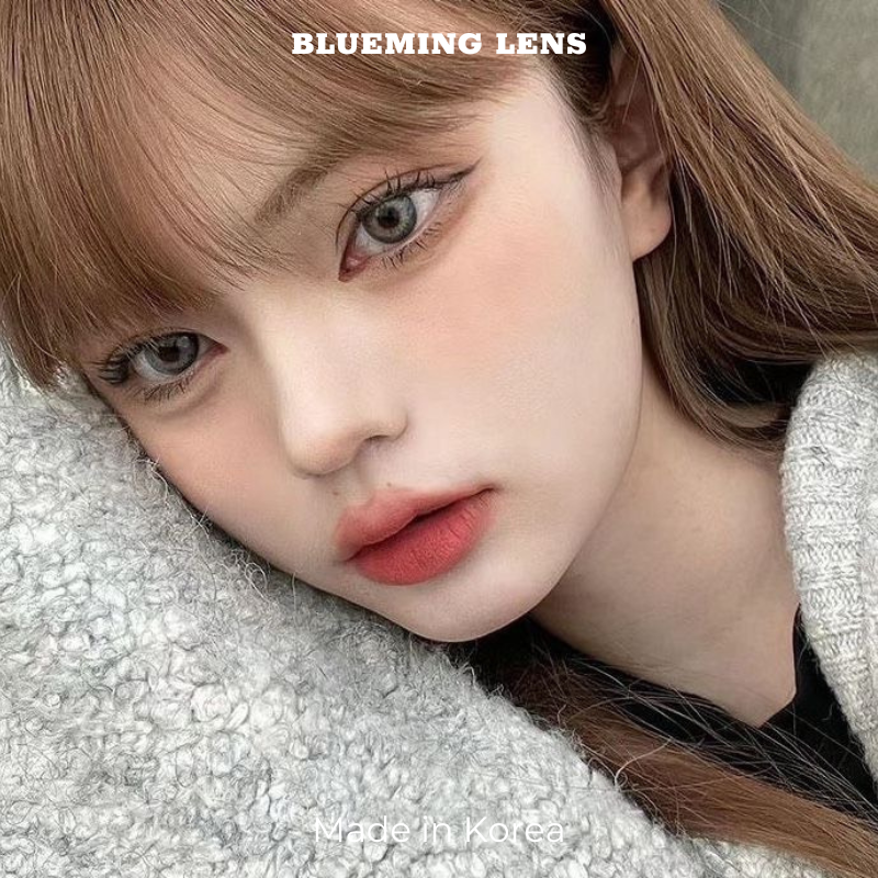 Lens mắt kính áp tròng dna/ smoky gray xám tây vân xoắn không giãn size sx 14.2mm