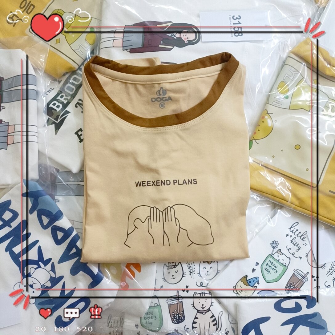 Áo thun nữ COTTON basic xinh xắn, thoải mái cho nàng mặc cả tuần nhà Ms.Simple