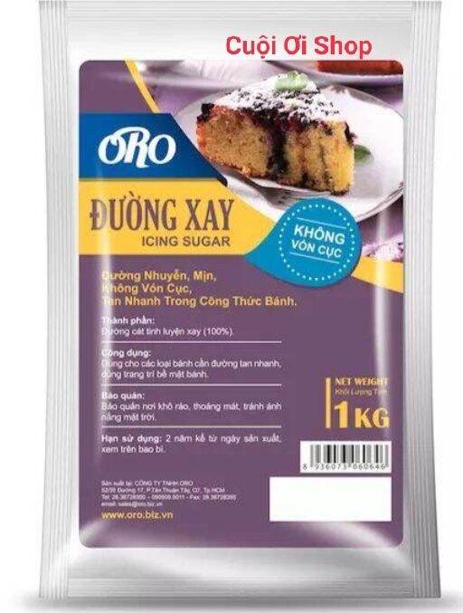 Đường xay nhuyễn, mịn oro/ đường xay làm bánh gói 200gr