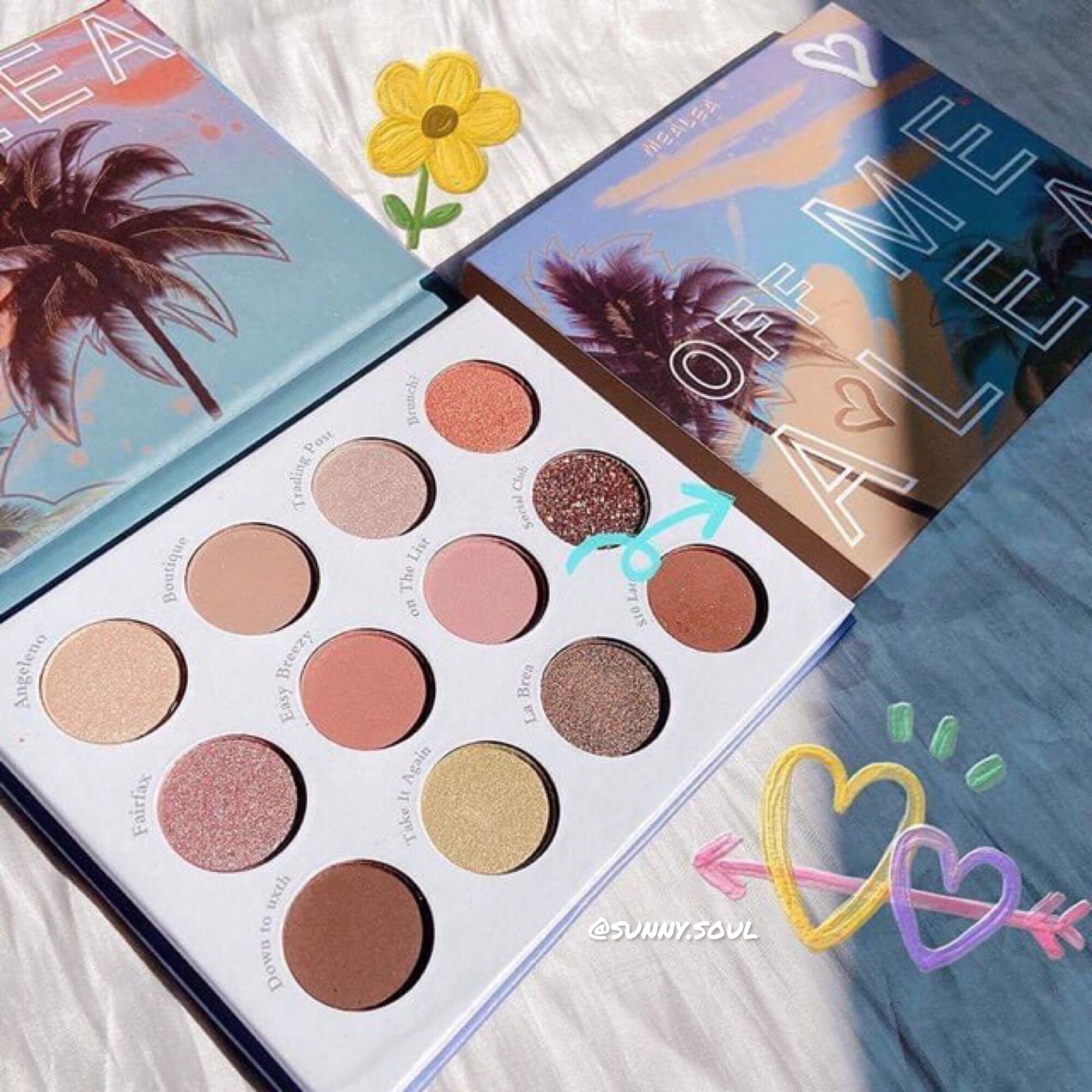 Bảng Phấn Mắt MEALEA 12 Ô Màu Màu Đẹp Chất Phấn Siêu Mịn (Sunny Soul)