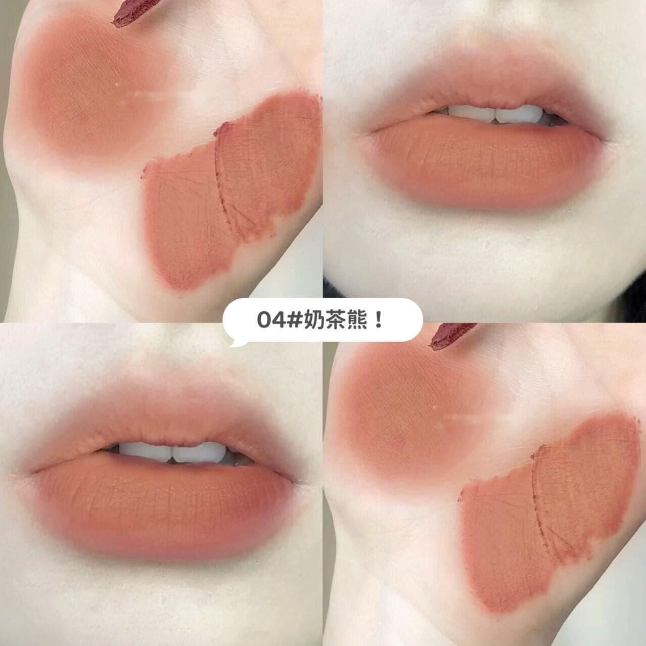 Set  5 son kem DANMOLU gấu đen