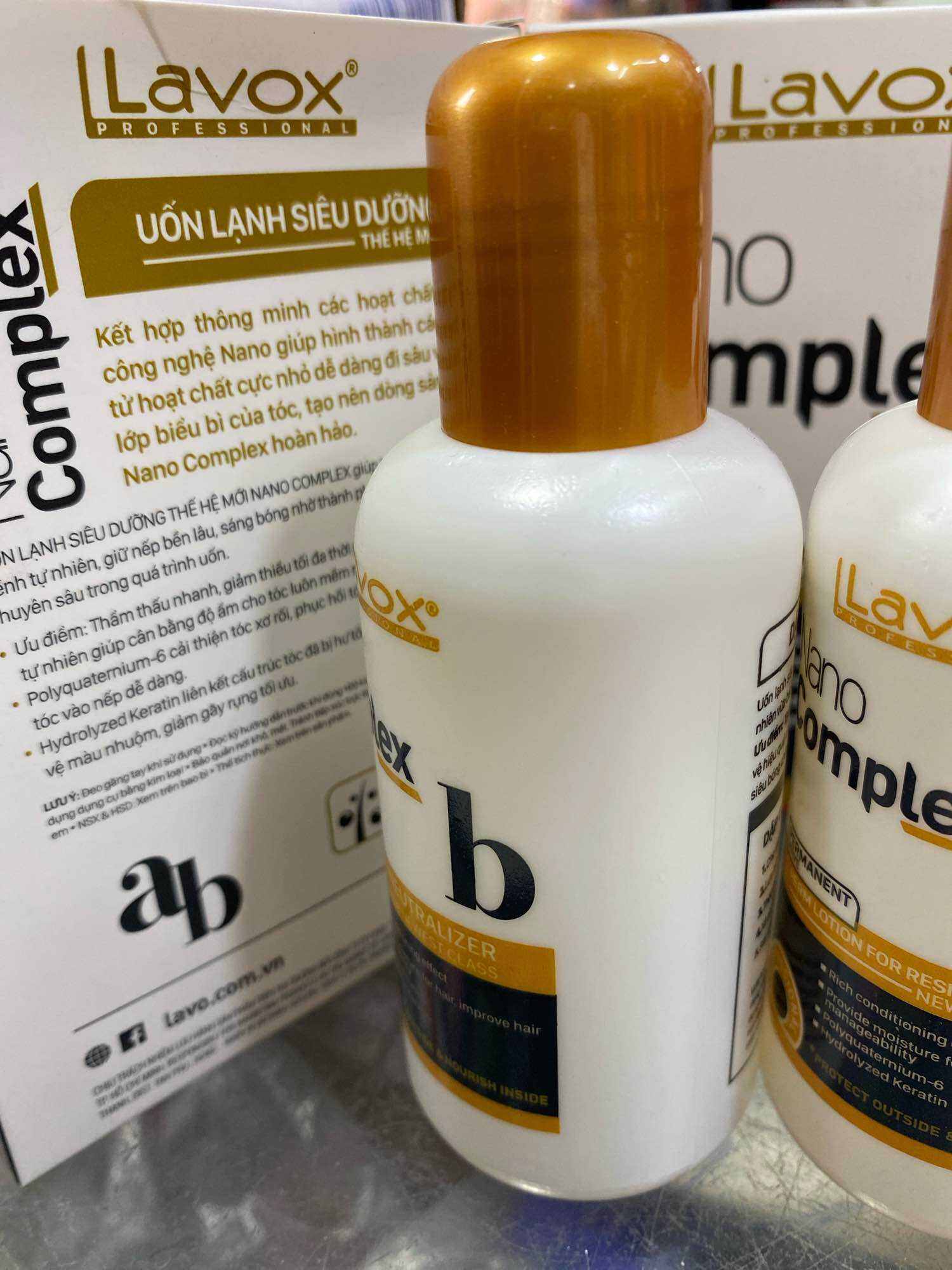 Thuốc uốn tóc LAVOX NANO ab 100mlx2