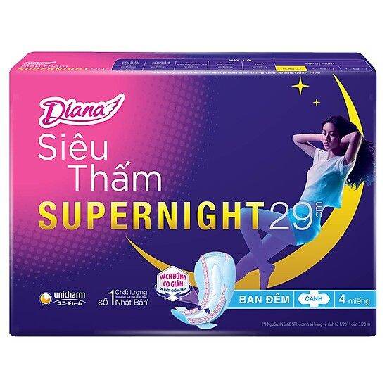 Combo 6 gói BVS Diana ST Đêm 29cm(4 miếng/gói)