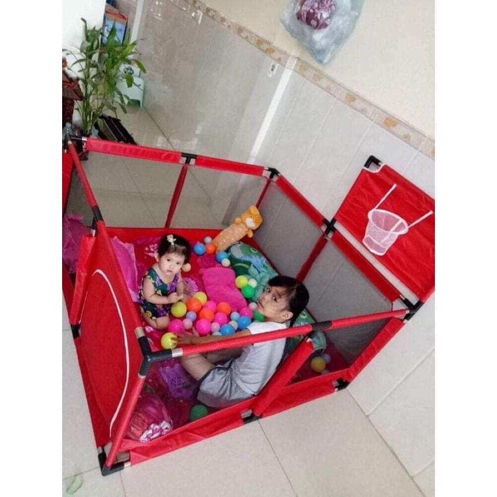 Nhà bóng,Quây bóng cho bé hình vuông (tặng kèm bóng)