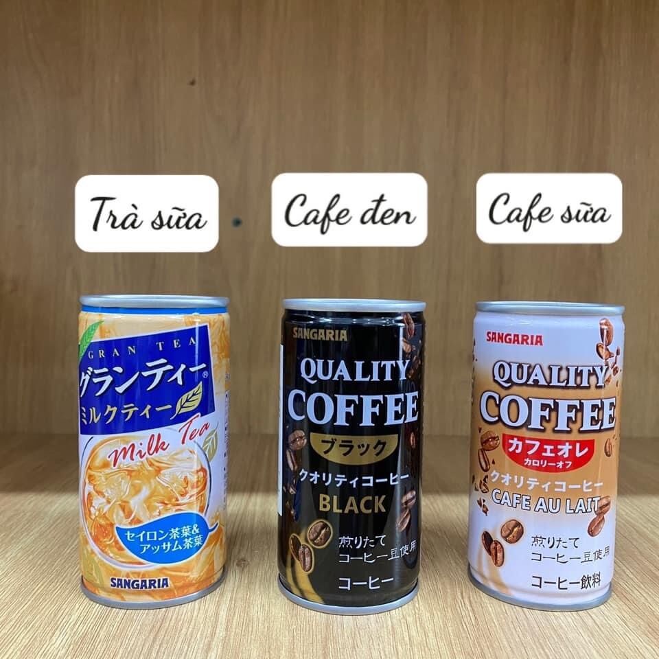 Cafe/ trà sữa lon Sangaria 185g Nhật Bản