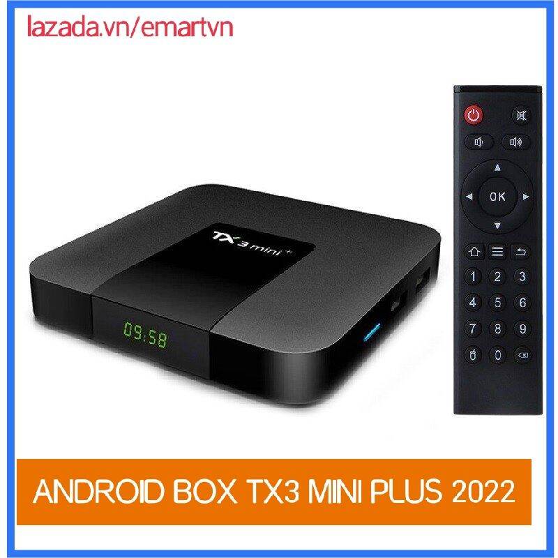 Android TV Box TX3 Mini Plus 2022. Đầu mạng TX3 Mini 2022 : Android TV 11, Amlogic S905W2, Ram 2Gb, Bộ nhớ 16Gb ... biến tivi thường thành TV Thông minh !