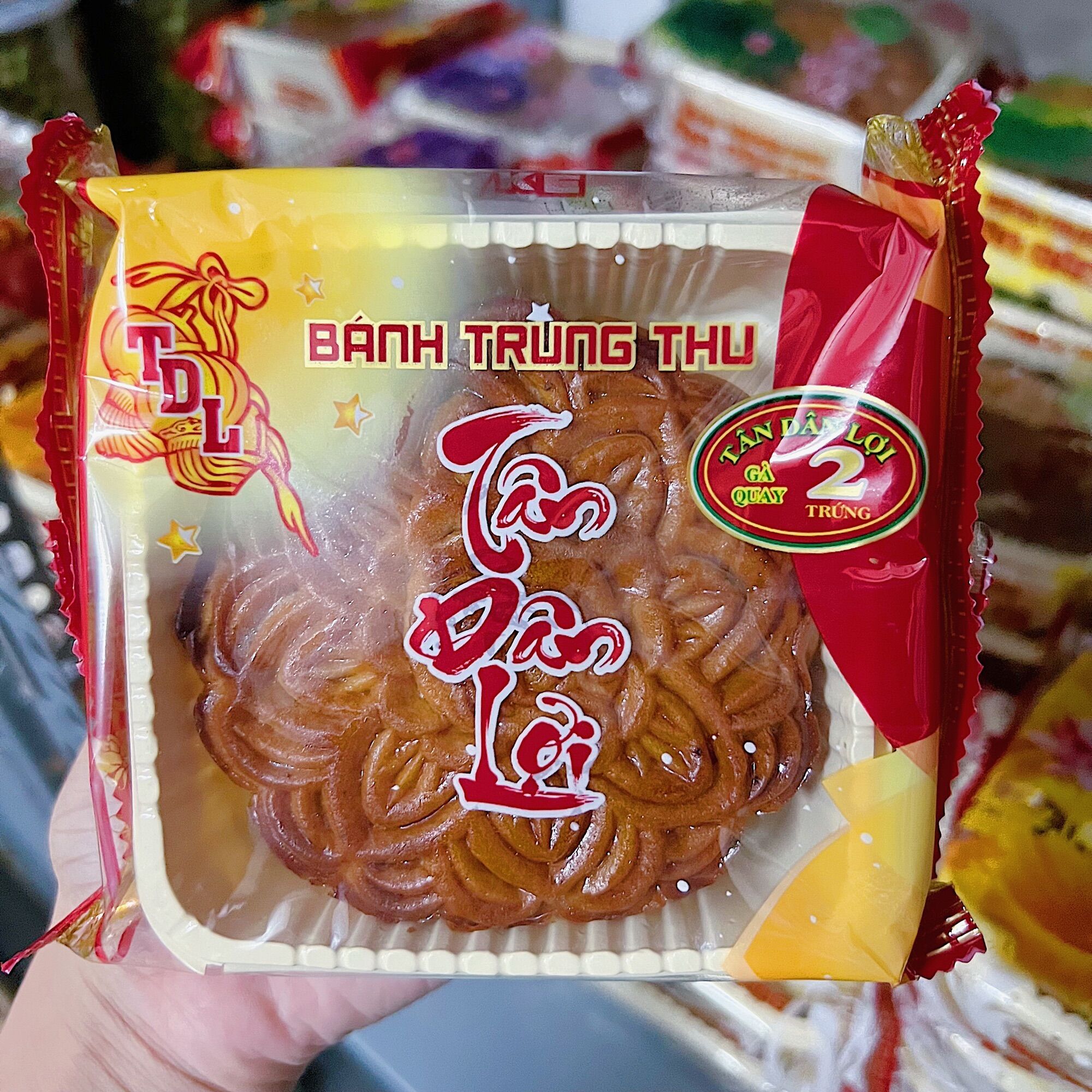 ( Gà Quay 2 Trứng ) BÁNH TRUNG THU TÂN DÂN LỢI 200g