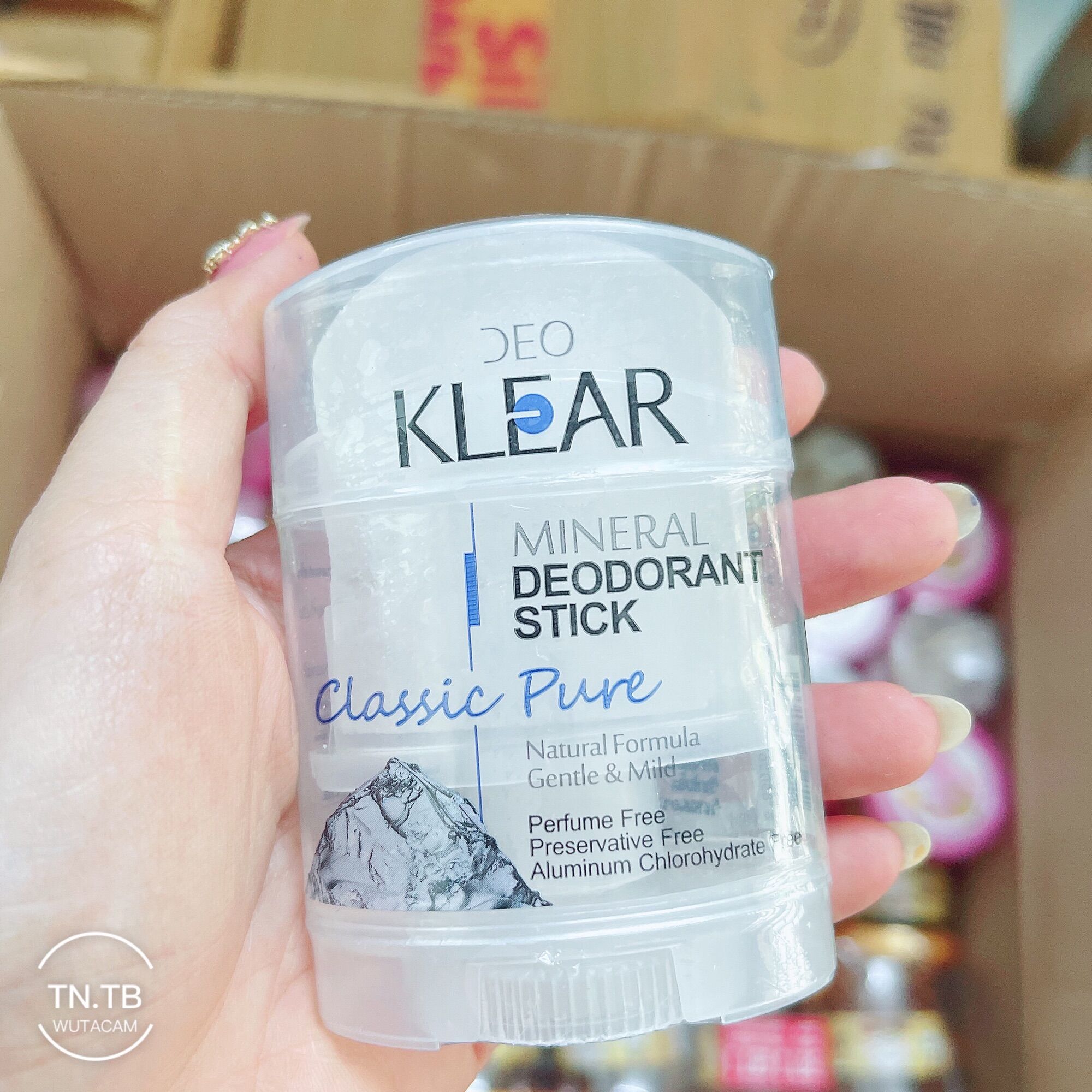 Lăn Khử Mùi Đá Khoáng Deo KLEAR Thái Lan (MINERAL DEODORANT STICK) 70ml