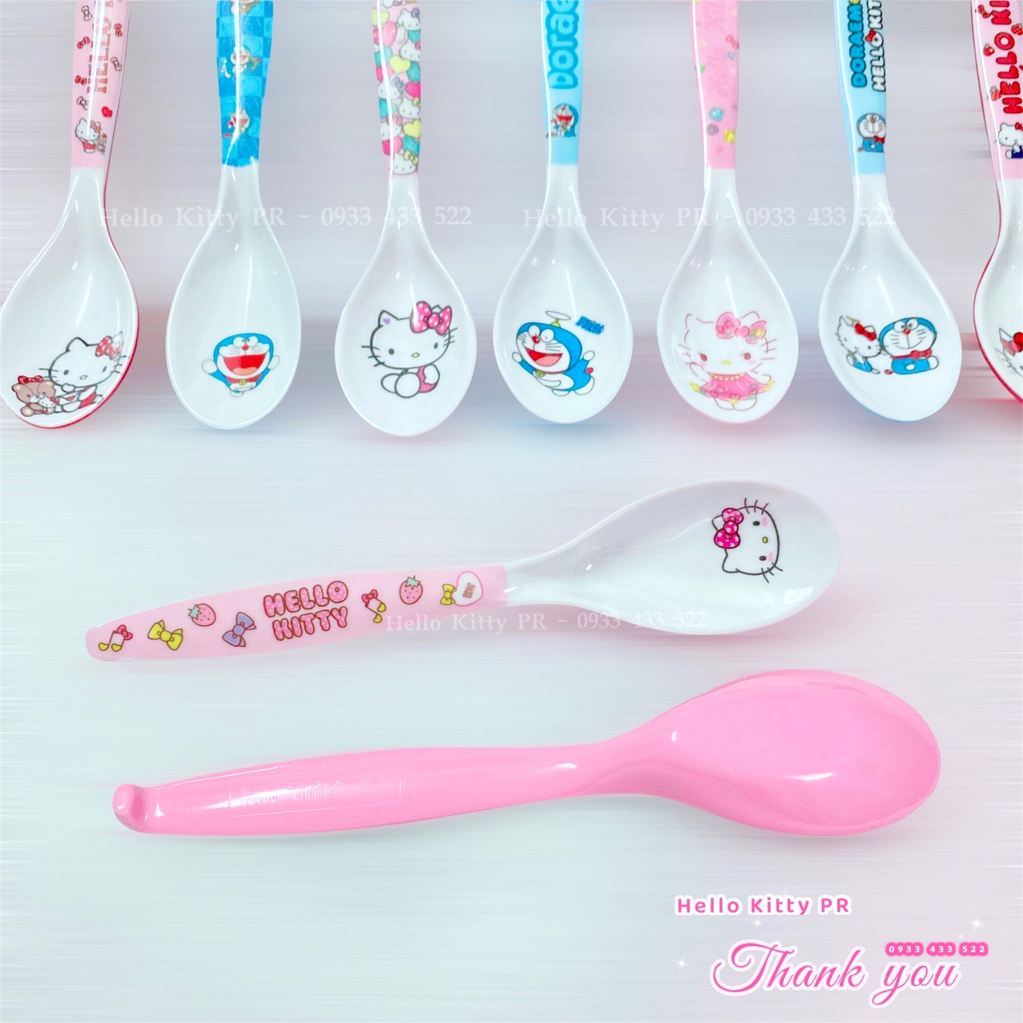 [Freeship MAX] Muỗng thìa ăn cơm Doremon Doraemon HelloKitty PR