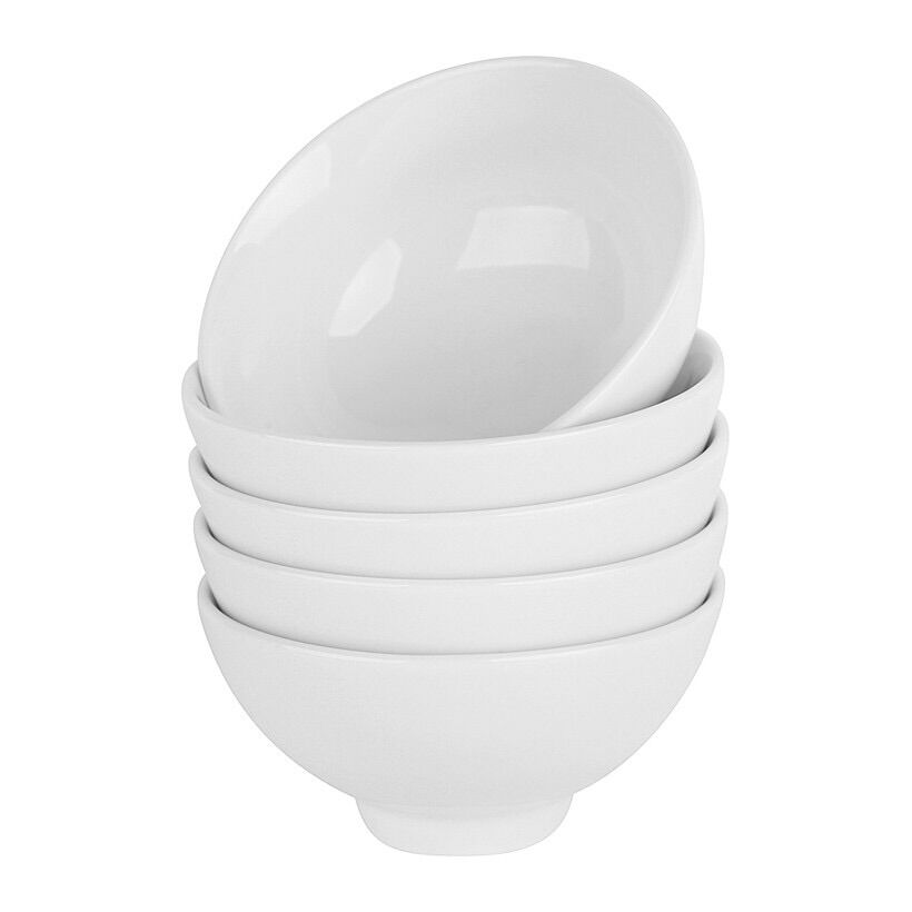 10 chiếc Bát cơm trắng sứ Long Phương 4.5”