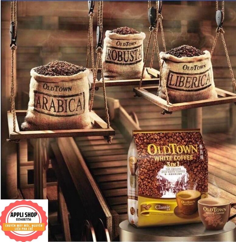 CÀ PHÊ OLDTOWN WHITE COFFEE CÀ PHÊ TRẮNG MALAYSIA VỊ CLASSIC 15 GÓI X 40g